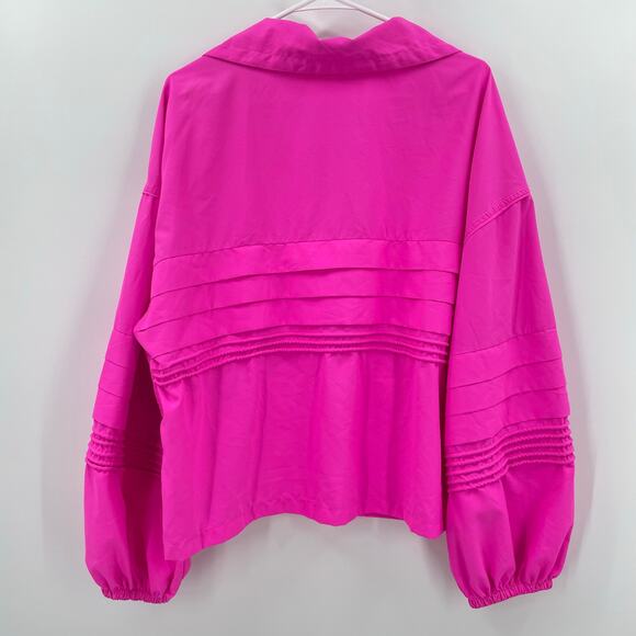 Free People Movement Check It Out Fill Zip Jacket Windbreaker, Sz. M Activewear - Picture 3 of 8